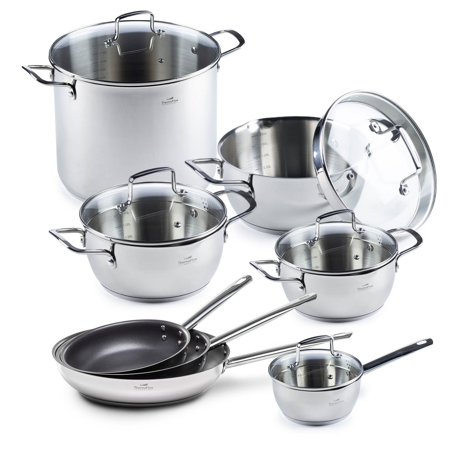 Rosmarino Pour & Cook 8-delige Pannenset