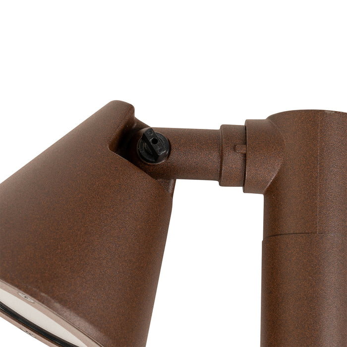 QAZQA Modern buiten paaltje roestbruin 60 cm IP44 verstelbaar - Ciara