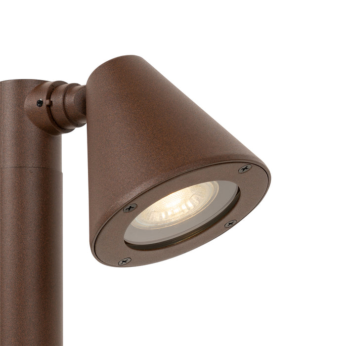 QAZQA Modern buiten paaltje roestbruin 60 cm IP44 verstelbaar - Ciara