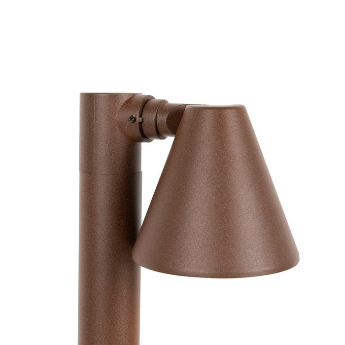 QAZQA Modern buiten paaltje roestbruin 60 cm IP44 verstelbaar - Ciara