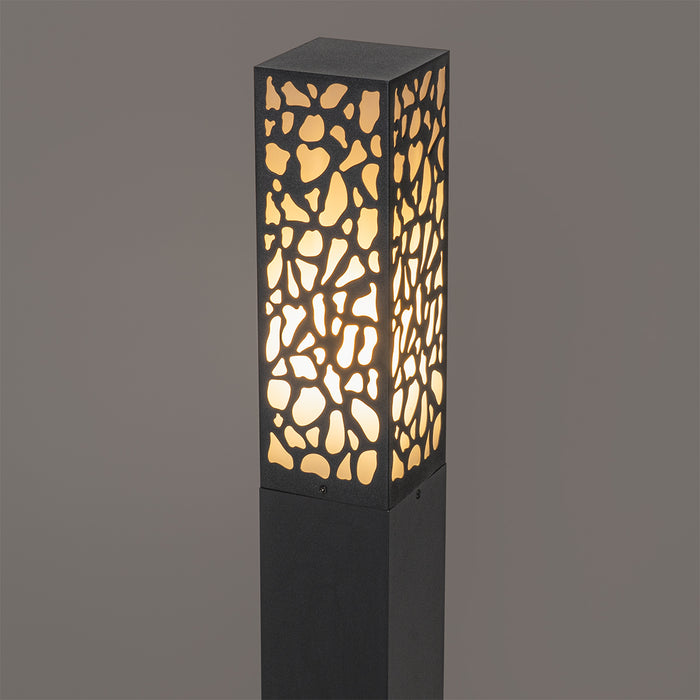 QAZQA Modern buiten paaltje zwart 60 cm IP44 - Nicole