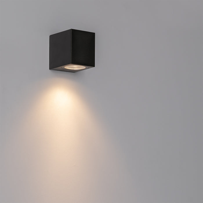 QAZQA Moderne buiten wandlamp zwart kunststof - Baleno