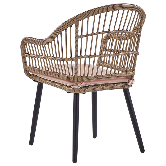 Beliani - ALIANO - Tuinset 6 personen - Natuurlijk - PE rotan