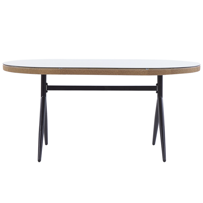 Beliani - ALIANO - Tuinset 6 personen - Natuurlijk - PE rotan