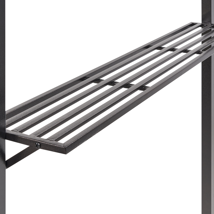 Beliani - NARO - Tuinpaviljoen - Grijs - Staal