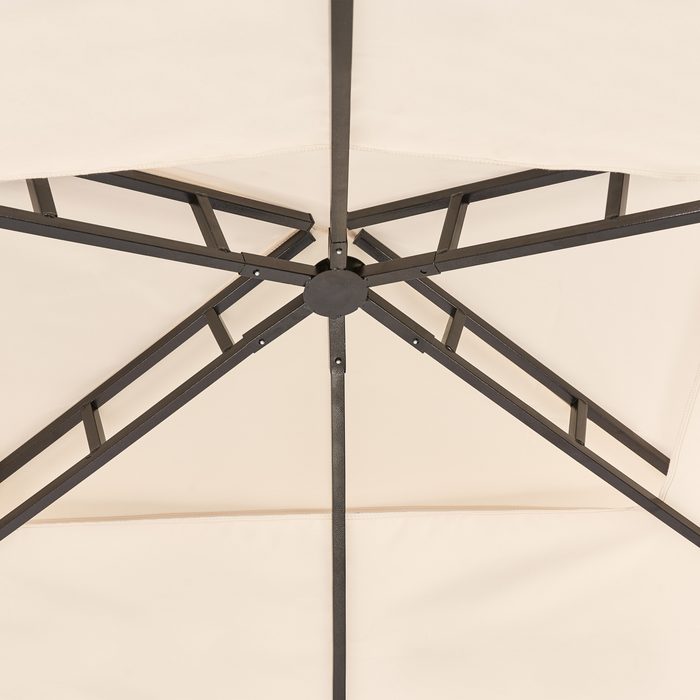 Beliani - NARO - Tuinpaviljoen - Beige - Staal