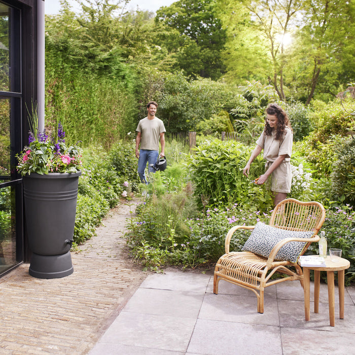 elho Green Basics Plus Regenton 110 L - Zwart