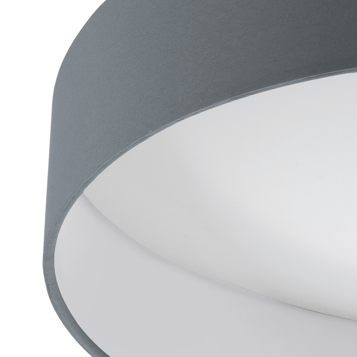 EGLO Palomaro 1 Plafondlamp - Ø 40,5cm - Wit|Antraciet - Dimbaar