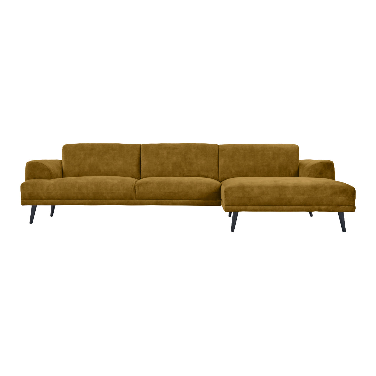 by fonQ Flair Hoekbank met Chaise Longue Rechts - Mosgroen