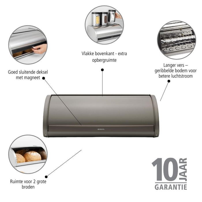 Brabantia Broodtrommel met schuifdeksel