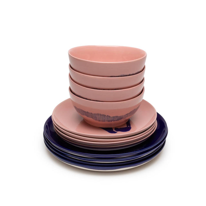 SERAX - Ottolenghi - Feast Serviesset 12-delig - Blauw/Roze