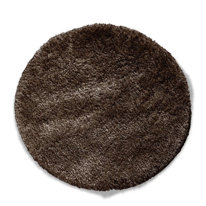 Rivièra Maison - Elegant Rond Vloerkleed in Zwart van XA3 met Luxe Materialen en Hoogte van 6 cm