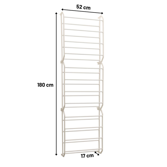 Orange85 Schoenenrek Hangend Deur Wit 52x180x17cm Ijzer