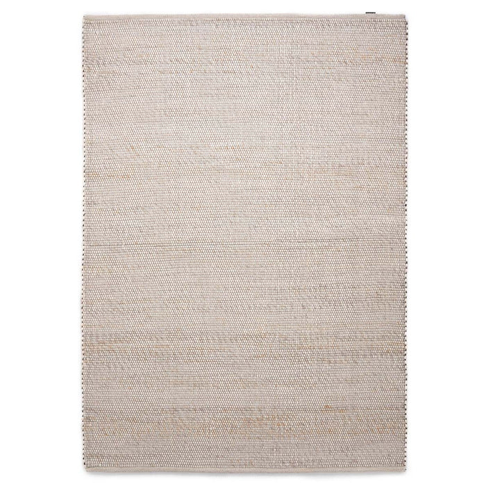 Nordic Weavers Wollen vloerkleed Lett - wit|beige - 60x120 cm