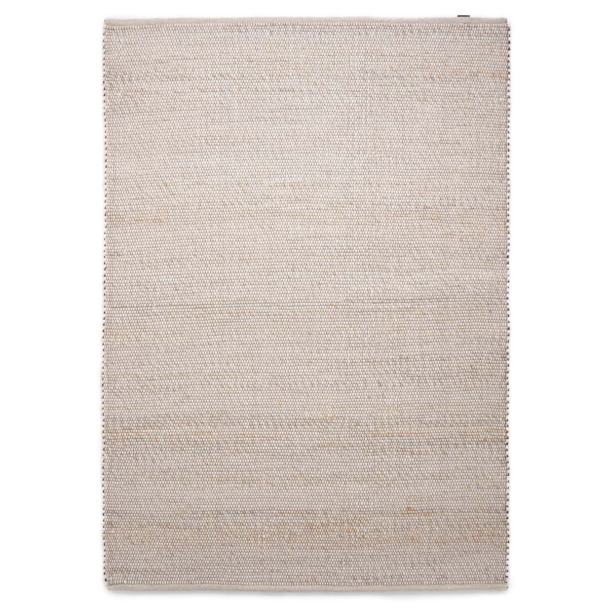 Nordic Weavers Wollen vloerkleed Lett - wit|beige - 60x120 cm