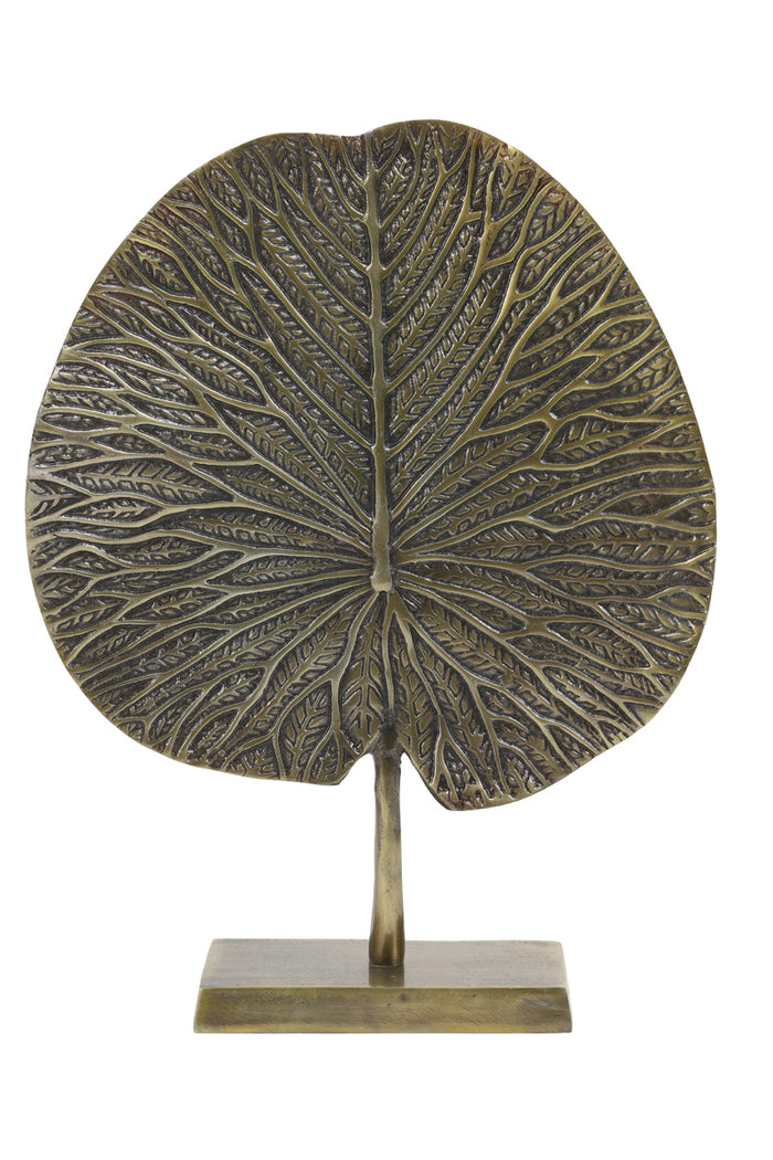 Light&living Ornament op voet 34x9x43 cm LEAF antiek brons