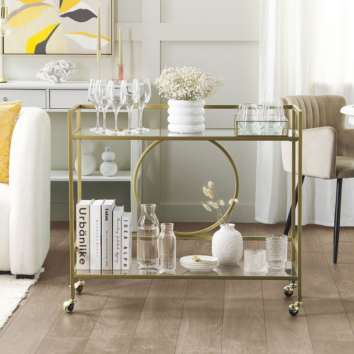 Beliani - KERRY - Keukentrolley - Goud - IJzer