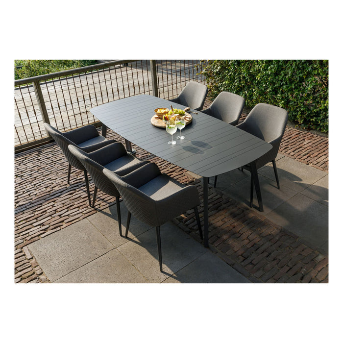 WOOOD Tuintafel Domino - Aluminium - Antraciet - 75x220x100