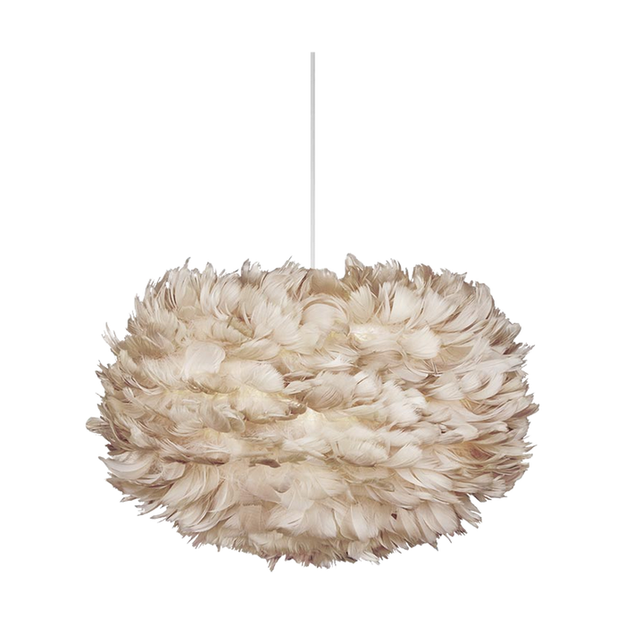 Umage Eos Medium hanglamp light brown - met koordset wit - Ø 45 cm