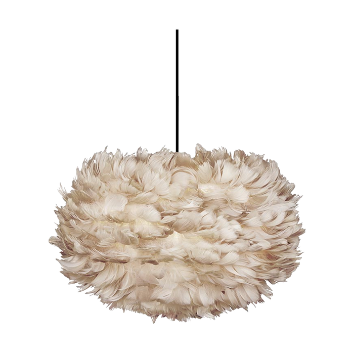 Umage Eos Medium hanglamp light brown - met koordset zwart - Ø 45 cm