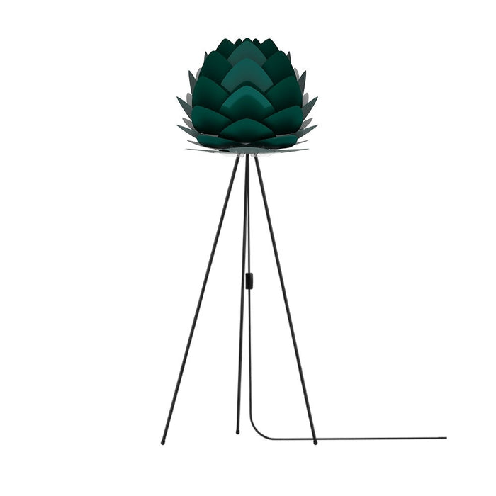 Umage Aluvia Medium vloerlamp forest green - met tripod zwart - Ø 59