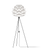 Umage Silvia Medium vloerlamp white - met tripod zwart - Ø 50 cm