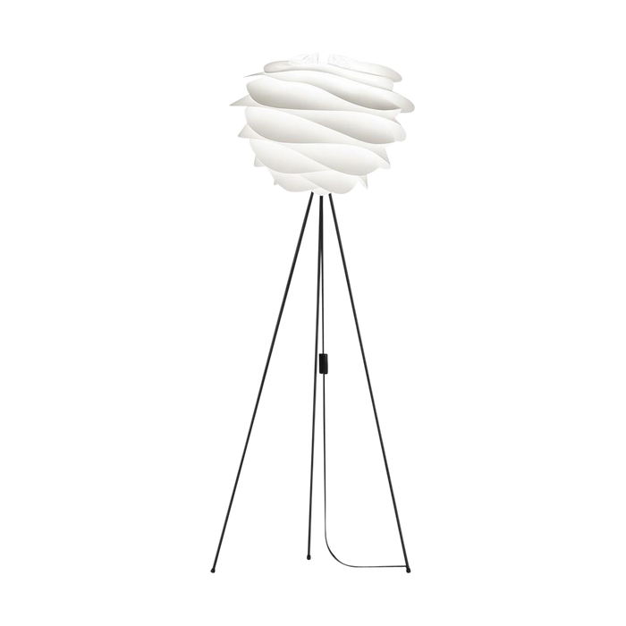 Umage Carmina Medium vloerlamp white - met vloer tripod zwart - Ø 48