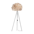 Umage Eos Medium vloerlamp light brown - met tripod zwart - Ø 45 cm