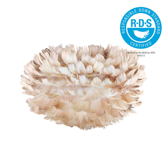 Umage Eos Medium vloerlamp light brown - met tripod wit - Ø 45 cm