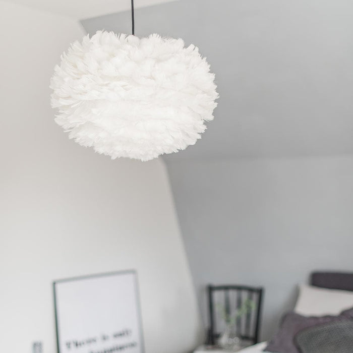 Umage Eos X-large hanglamp white - met koordset zwart - Ø 75 cm