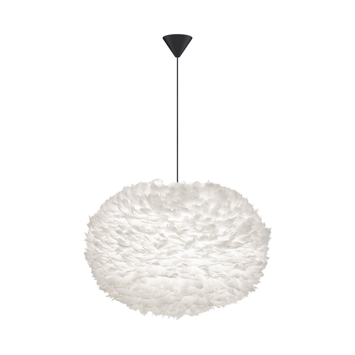 Umage Eos X-large hanglamp white - met koordset zwart - Ø 75 cm