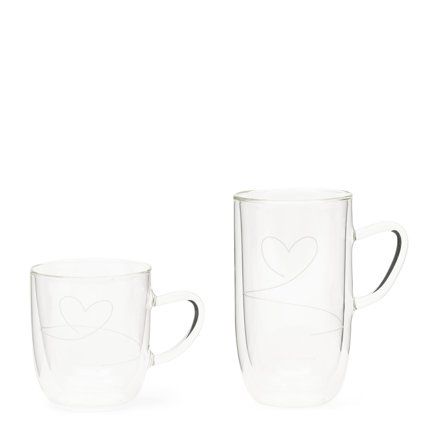 Riviera Maison With Love Dubbelwandige glazen Set 345ml en 400ML