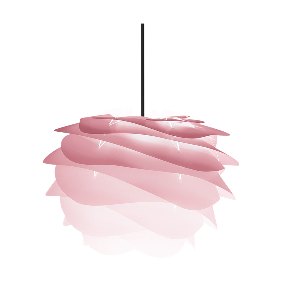 Umage Carmina Mini hanglamp baby rose - met koordset zwart - Ø 32 cm