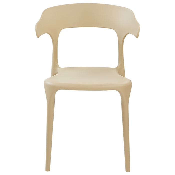 Beliani - GUBBIO - Stoel set van 8 - Beige - Polypropyleen