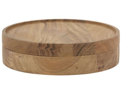 Light&living Deco box Ø25x6,5 cm DIDIUS acacia hout naturel