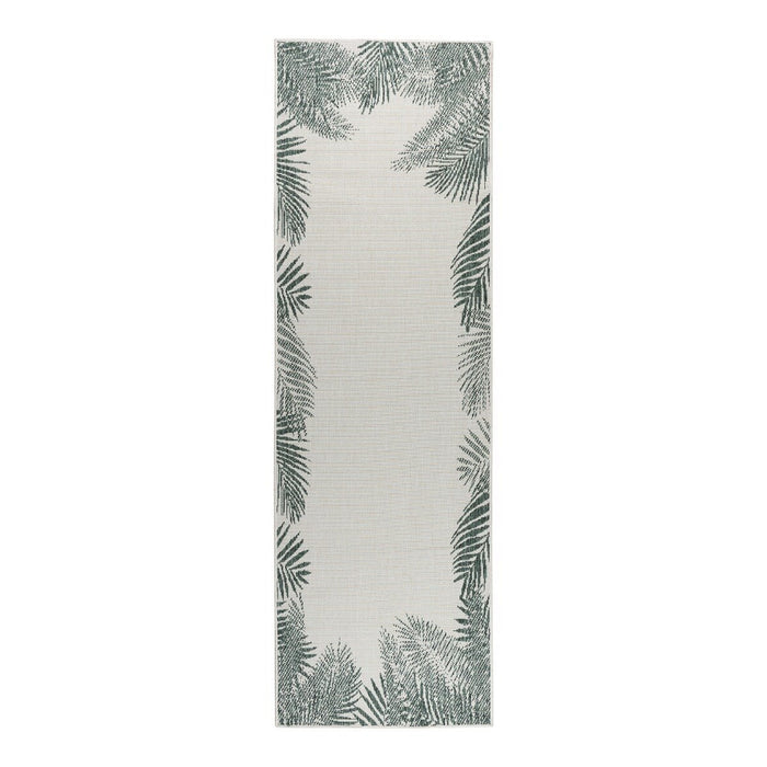 Eva Interior Loper Buitenkleed Leaf - Groen  - 80 x 250cm
