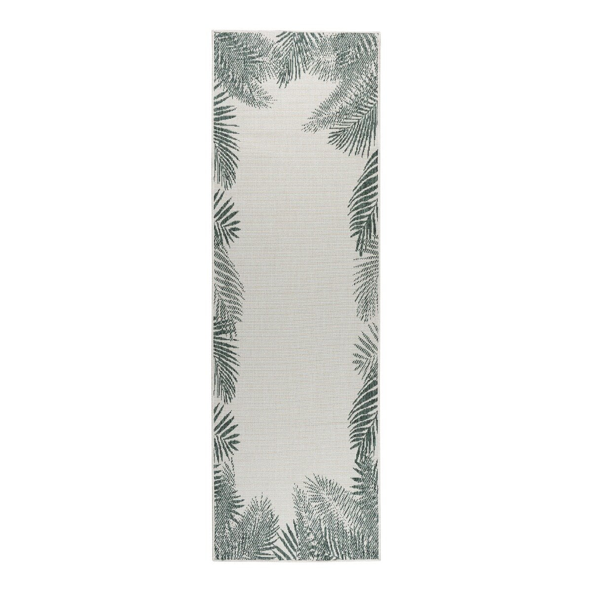 Eva Interior Loper Buitenkleed Leaf - Groen  - 80 x 250cm
