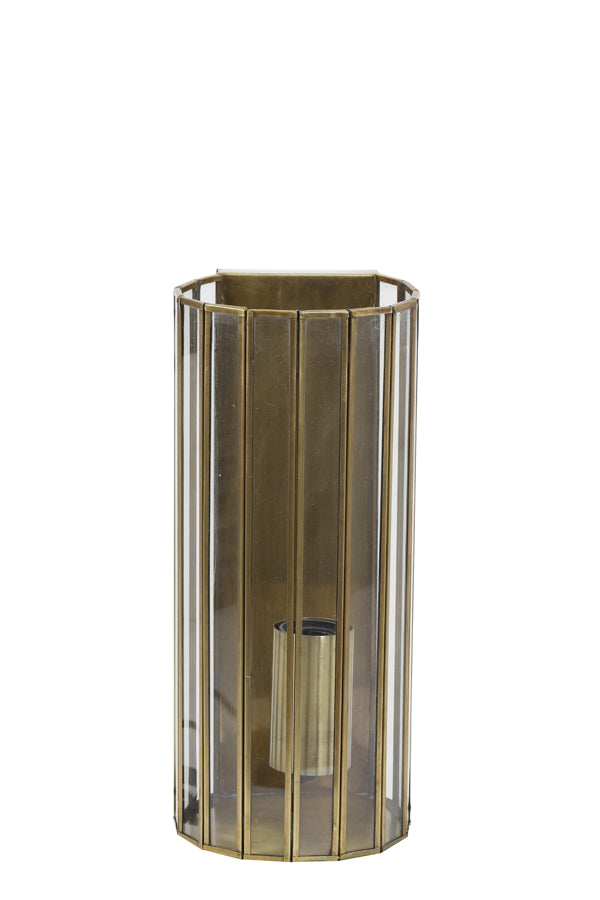 Light&living Wandlamp 14x13x30,5 cm STRØBY antiek brons+glas
