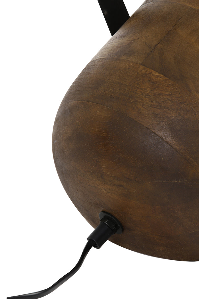 Light & Living Light&living Tafellamp 24x20x23 cm REHAN hout-zwart