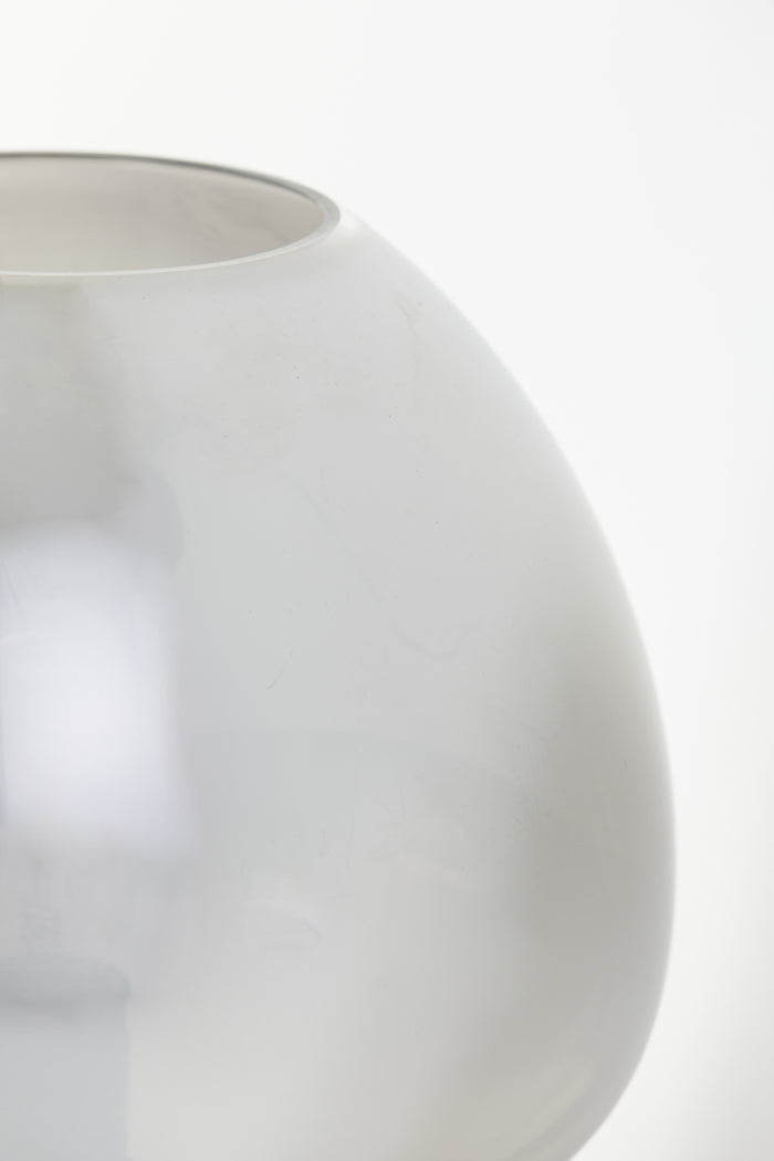 Light&living Tafellamp Ø30x43 cm MAYSON glas smoke-mat zwart