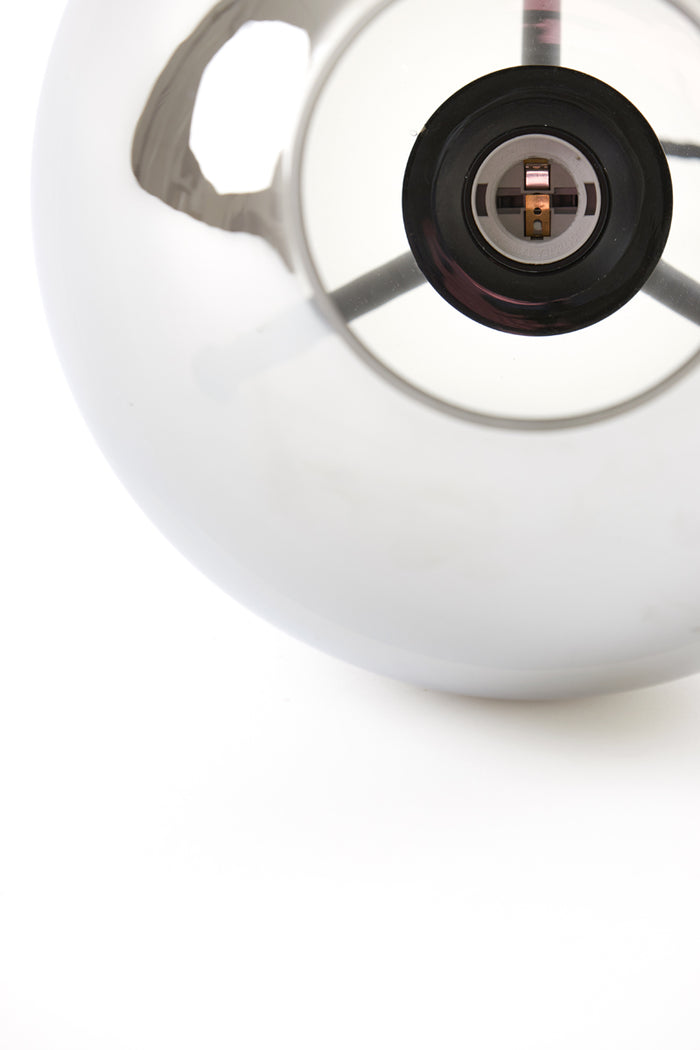 Light&living Tafellamp Ø30x43 cm MAYSON glas smoke-mat zwart