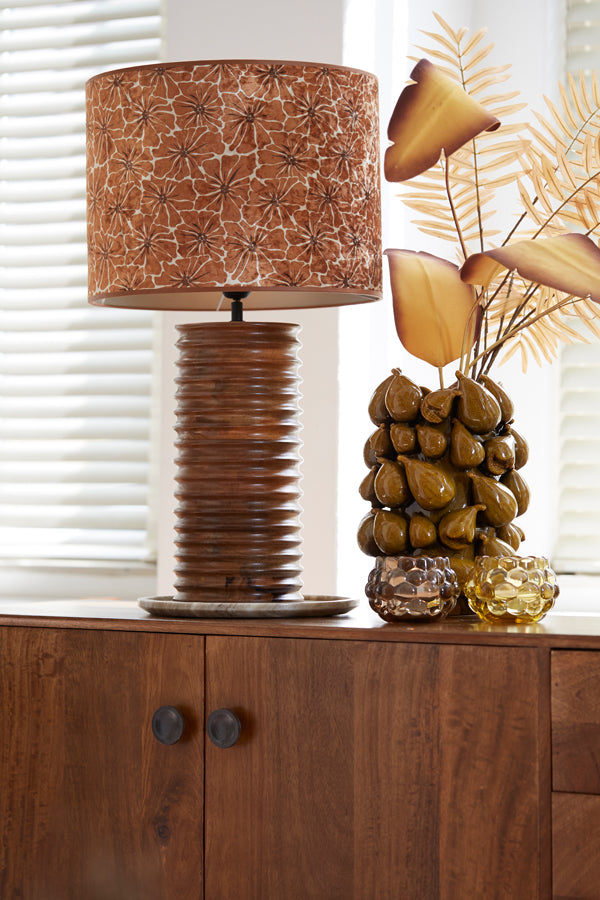 Light&living Vaas 23,5x23x32,5 cm NATALIA keramiek geel-bruin