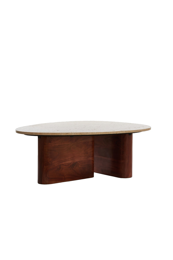 Light & Living - Salontafel MAHELONA - 90x72x31cm - Bruin