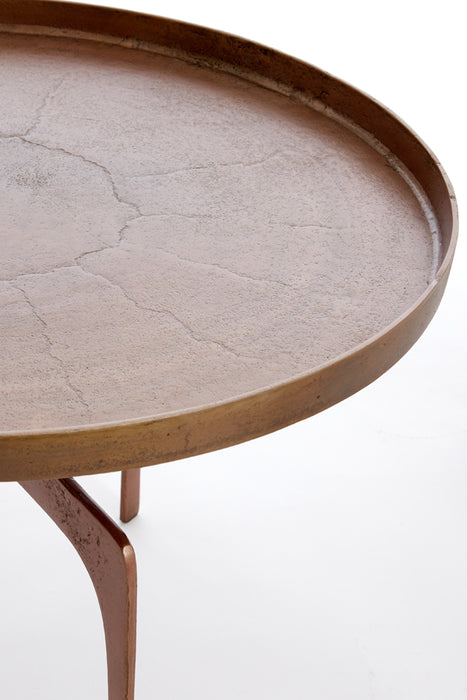 Light & Living - Salontafel PANO - Ø75x44cm - Brons - Set van 2