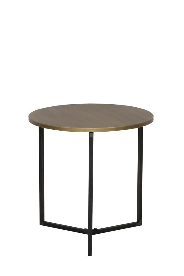 Light & Living - Bijzettafel TORTULA - Ø50x50cm - Brons