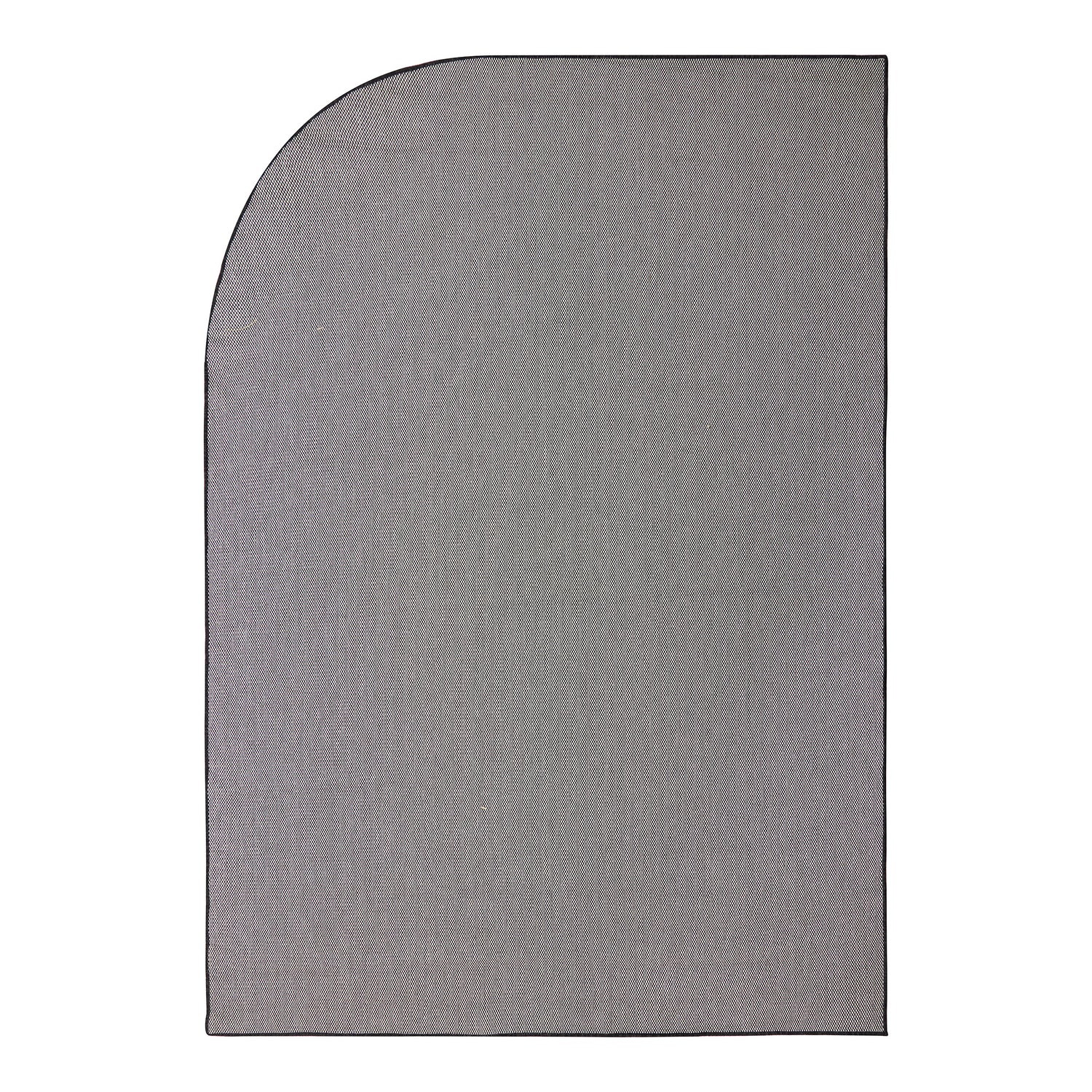 Eva Interior Buitenkleed Mono Zwart Ronde Hoek 200x290cm