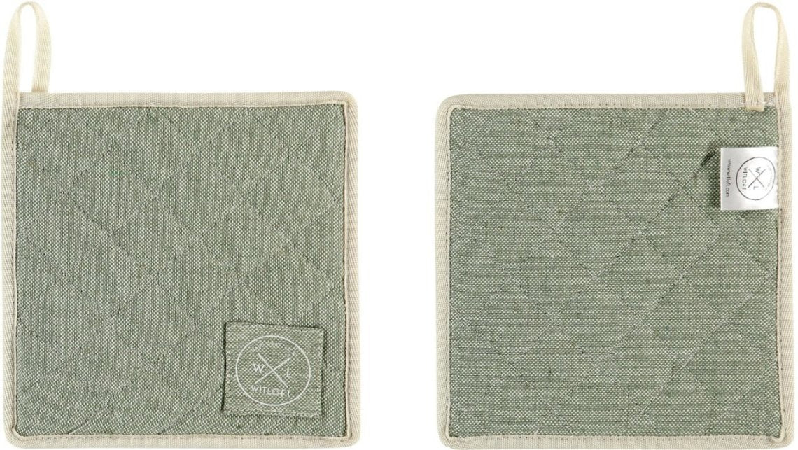 Witloft pannenlap gerecycled katoen - pistachio - one size