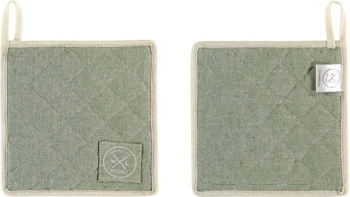 Witloft pannenlap gerecycled katoen - pistachio - one size