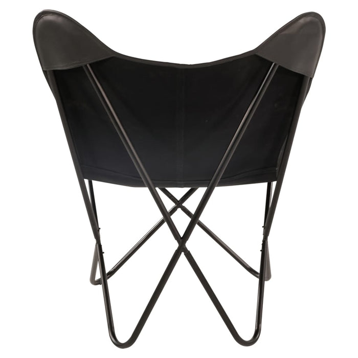 Lesli Living Vlinderstoel Buffalo 75x75x87 cm zwart