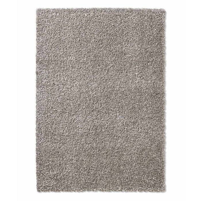 Tapeso Hoogpolig vloerkleed effen Classic - grijs - 160x230 cm